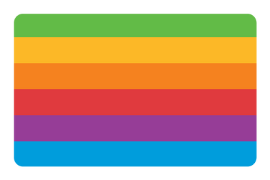 Retro Rainbow Credit Card Skin