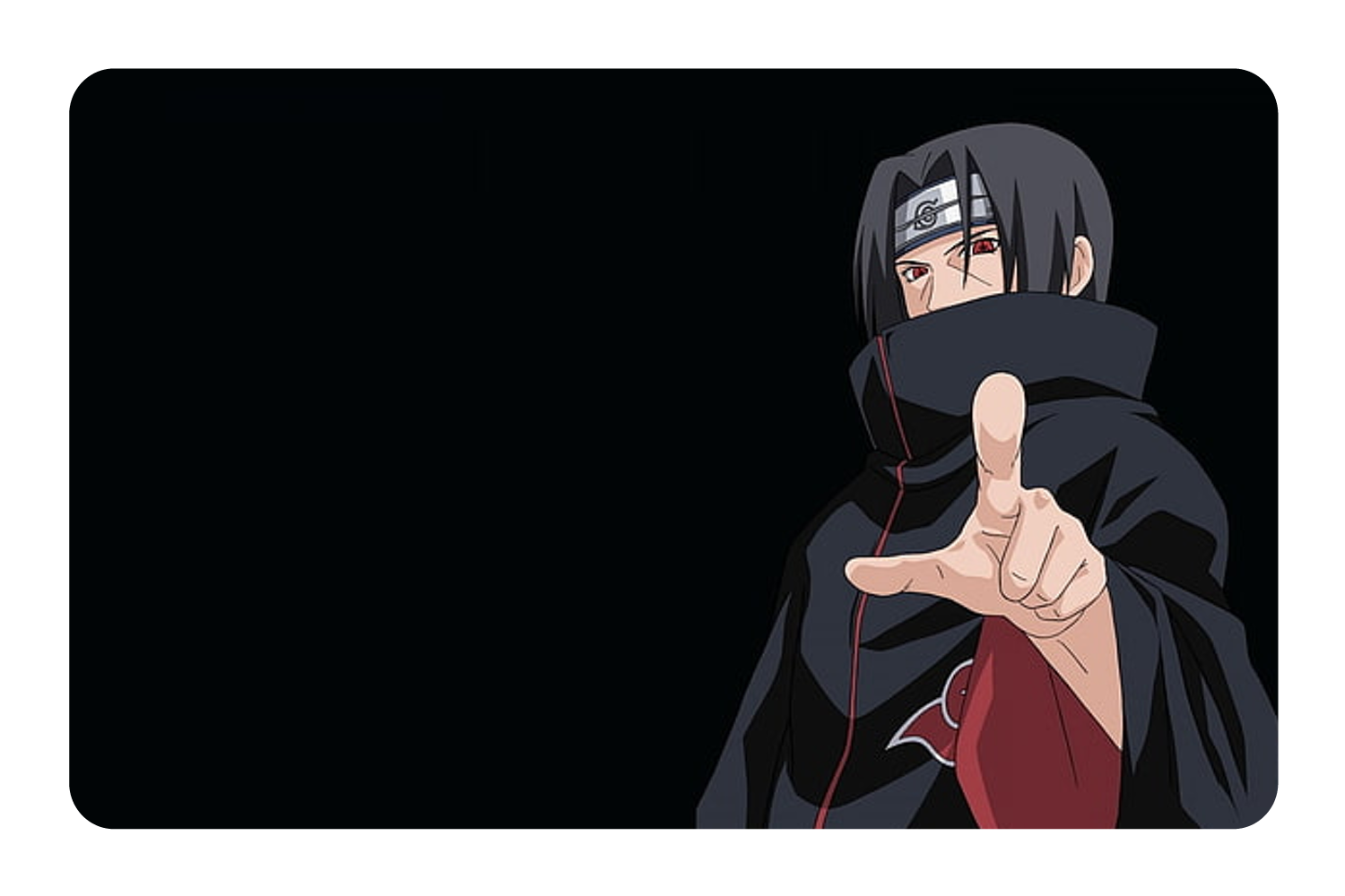 Naruto Itachi Credit Card Skin, Anime Skins