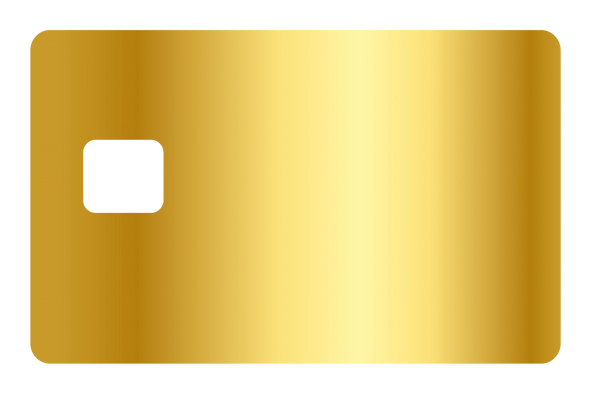 Mirror Metallic Gold Card Skin