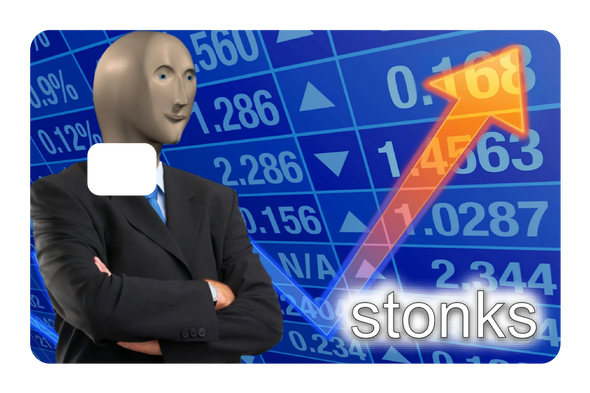 Stonks Credit Card Cover
