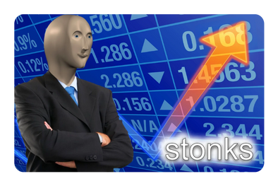 Stonks Credit Card Cover