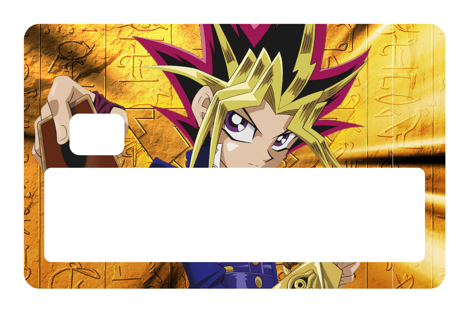 yugioh card skin Amazon.com: STICKIEMART Holographic Anime Trading Card skin cover. DEBIT|CREDIT|TRANSIT|CARDS w/EZ Applicator included! : Electronics